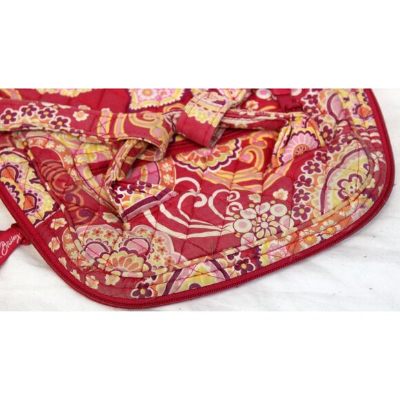 Vera Bradley Raspberry Fizz Paisley Mini Backpack Small Adjustable Straps - Picture 9 of 11